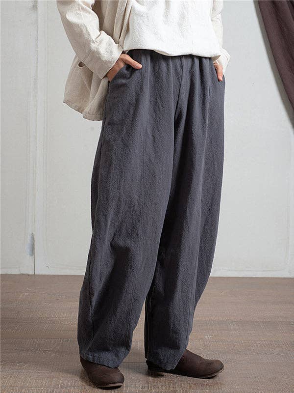 UZ Wholesale Store - Wholesale Pants - Women's - Simple High Waisted Solid Color Wide Leg Pants6
