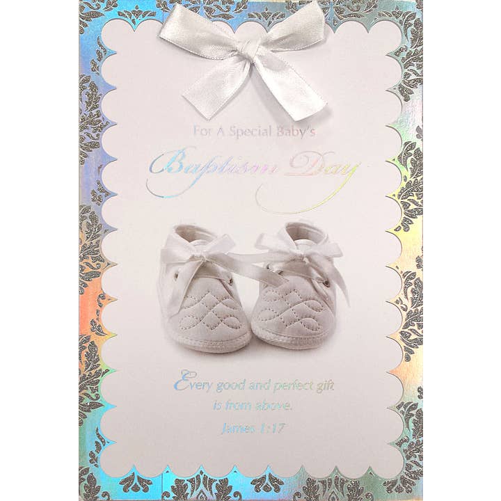 Carte de baptême - Cartes de vœux de baptême pour bébé chrétien pour la vente par InterGreet.com