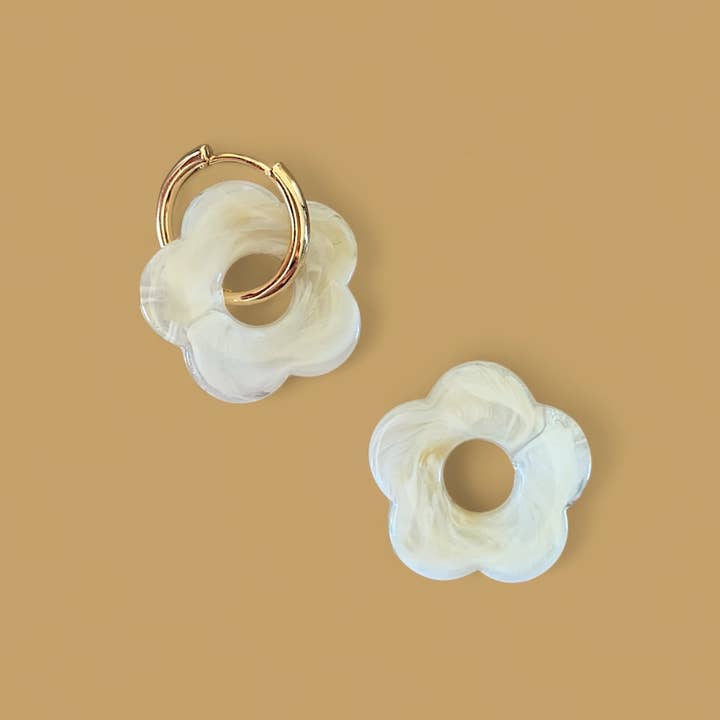 Par de brincos Billie GM - Cru por atacado de agathe & cocö