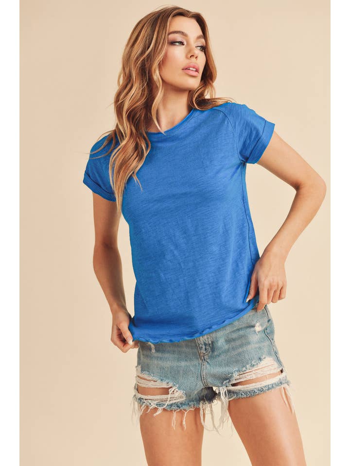 AEMI + CO - Wholesale T-Shirt - Women's - 8219BK Gwen Tee