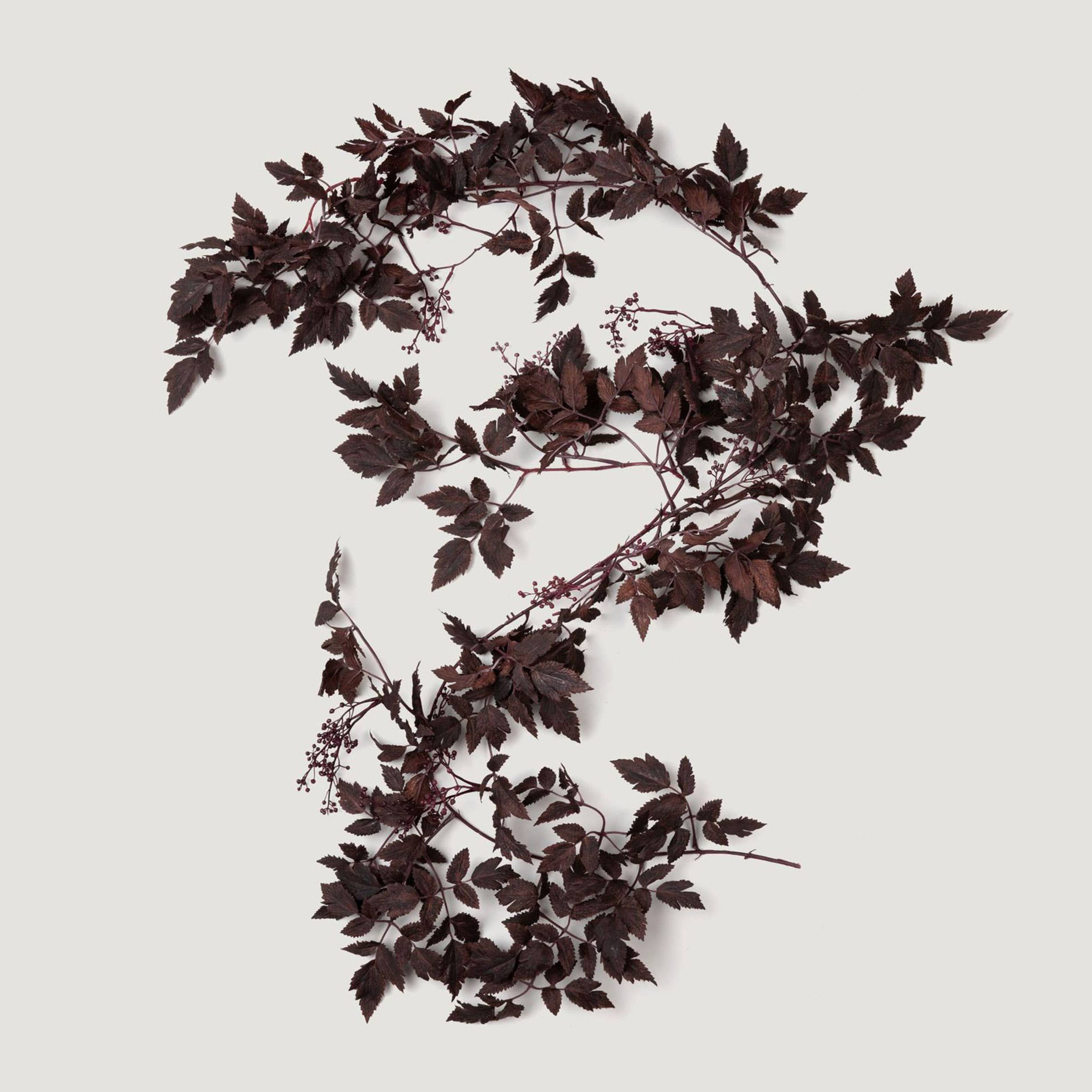 Afloral - Wholesale Bunting/Garland - Plum Cimicifuga Seeded Garland - 6'1