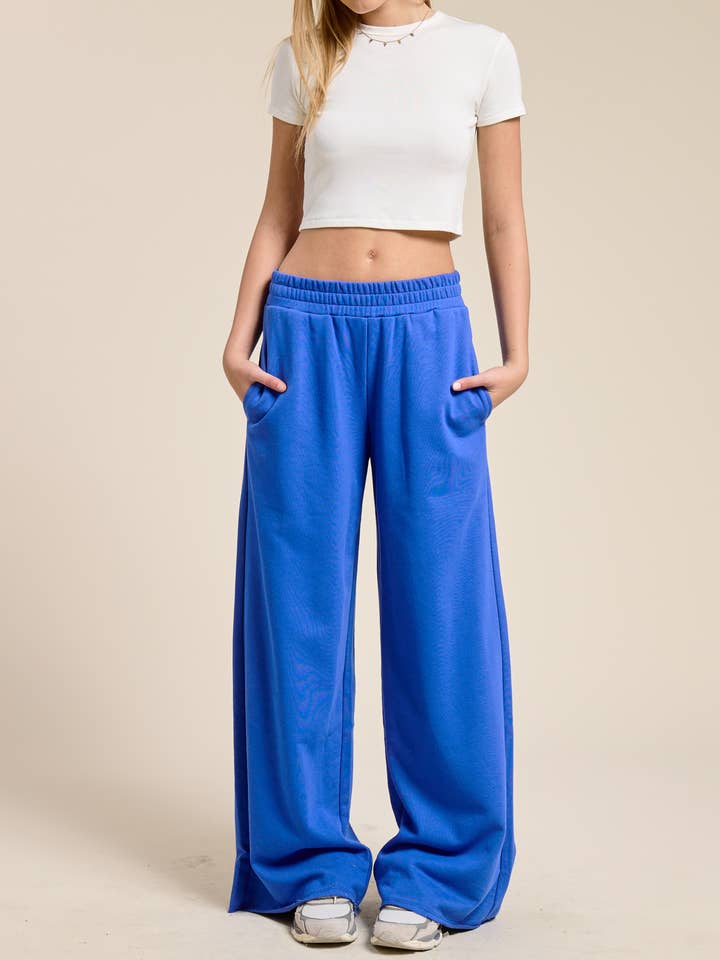 Wide Leg Cotton Jogger Sweatpants for wholesale by Mimosa