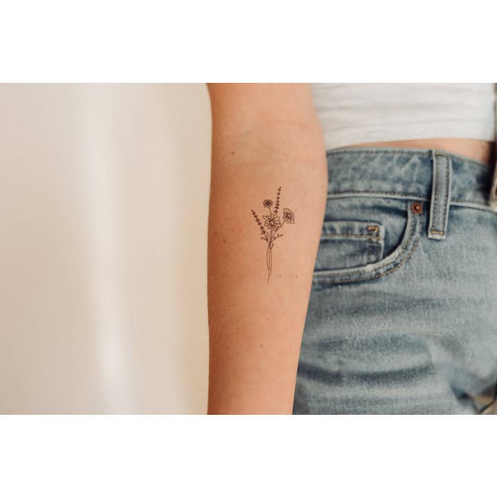 Saint Tattoos - Venta al por mayor Tatuajes temporales - Tatuajes temporales de margaritas2