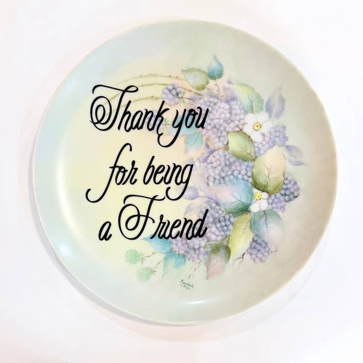 Vintage bandeplader - "Tak fordi du er en ven" for engroshandel hos Un Peche Mignon