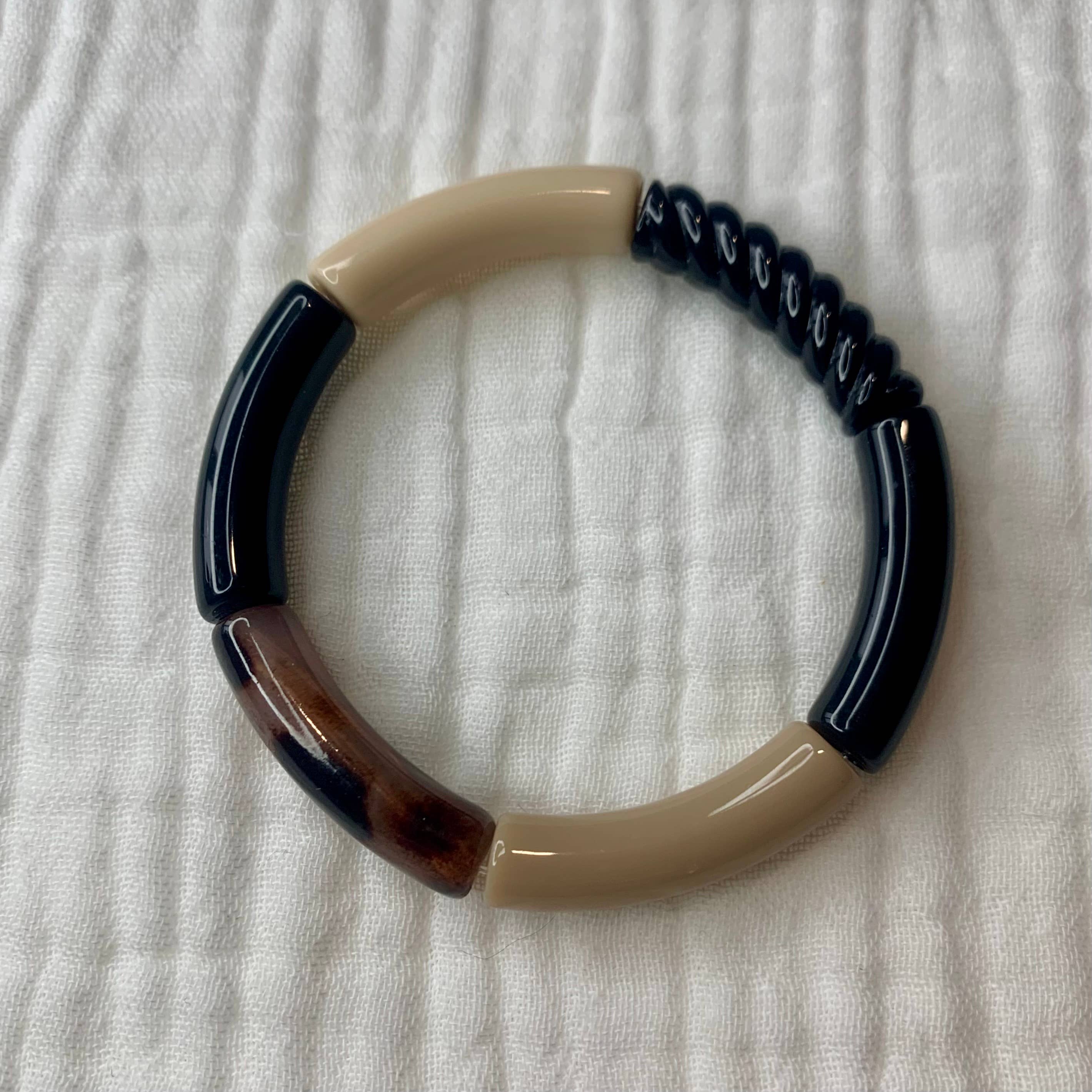 Manacreations - Wholesale Armband met kralen - Armbanden met zwarte en gouden accenten8