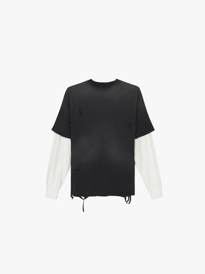 FUNERAL APPAREL - Wholesale T-Shirt - Men's - Distressed Long Sleeve T-Shirt