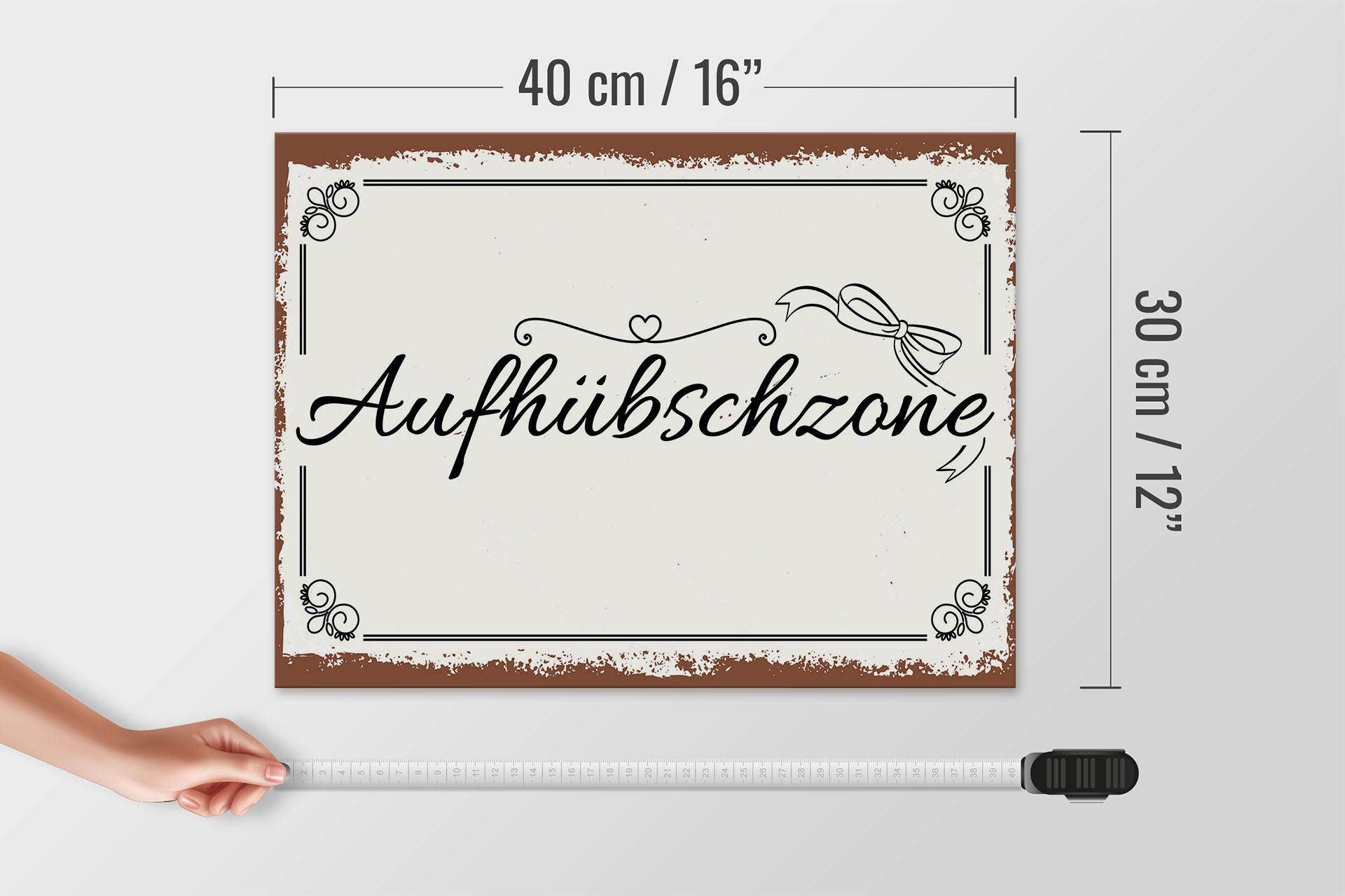 Femer - Wholesale Sign - Wooden sign saying 30x40 cm Beautifully Zone Deco4