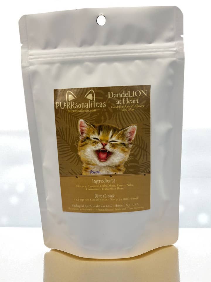 Dandelion At Heart - Dandelion Root & Chicory Yerba Mate for wholesale by PURRsonaliTeas