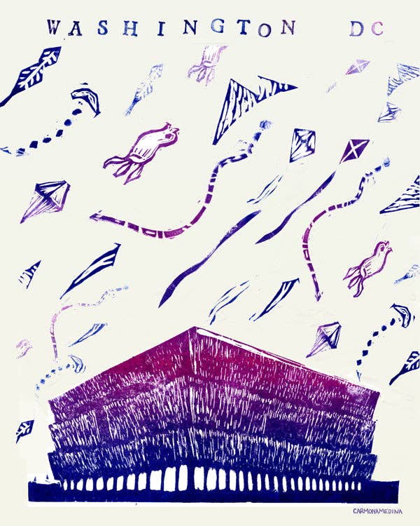 The Culture Curious - Wholesale Postcard - NMAAHC, Blossom Kite Festival postcard2