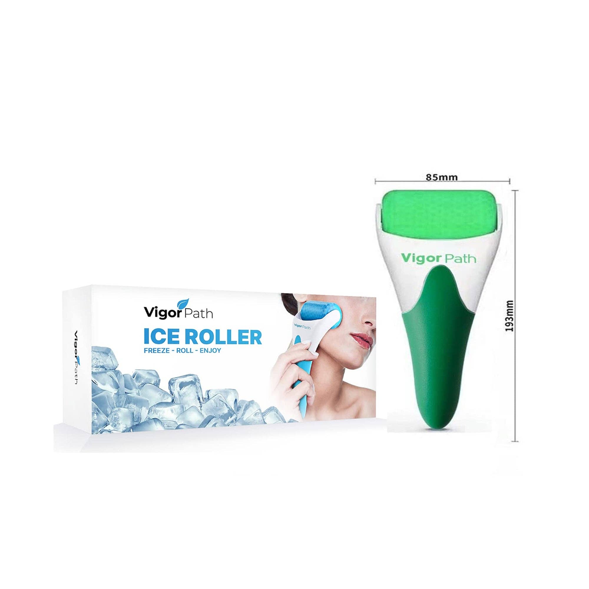 Vigor Path - Wholesale Face/Beauty Roller - Ice Roller for Face, Eyes & Skin Care (Green)1