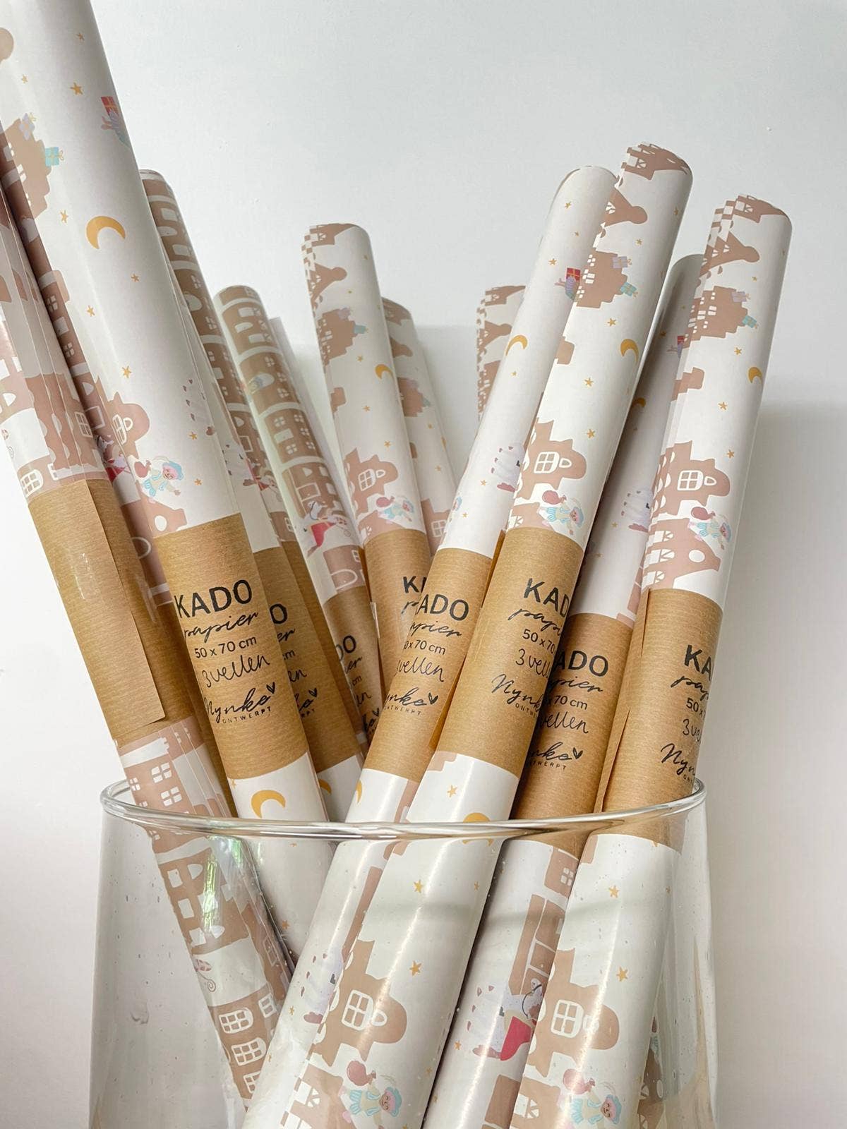 NynkeOntwerpt - Wholesale Flat Wrap - Gift wrap | Sinterklaas Houses2