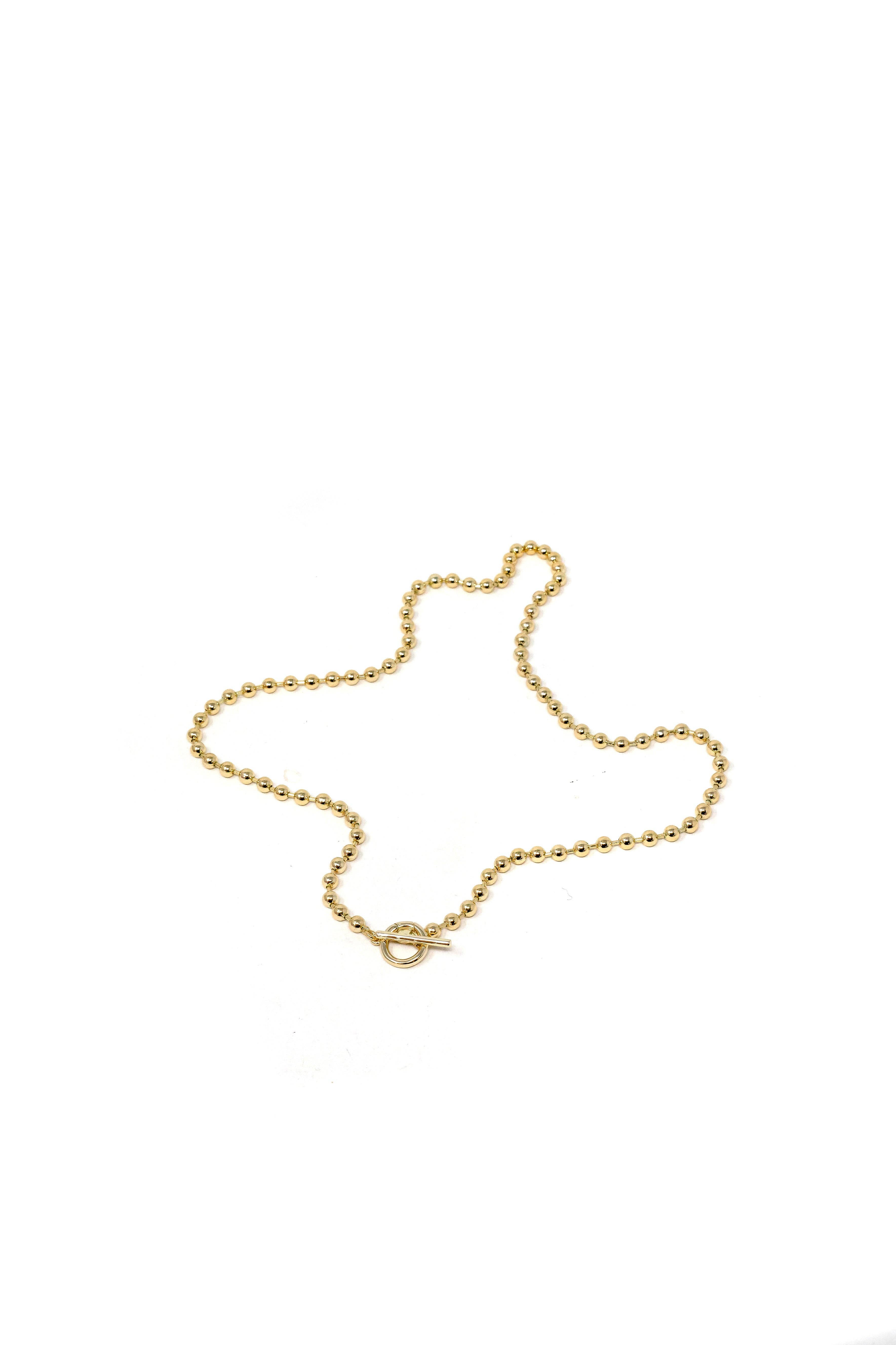 The Sis Kiss – Engroshandel Led/kæde halskæde – 5mm kuglekæde med vippe | Charm halskæde Guld & Sølv