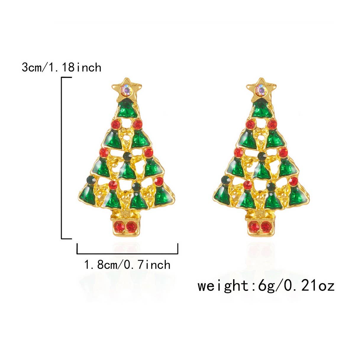 DOUBLJU - Wholesale Dangle Earrings - VERSATILE CHRISTMAS-THEMED EARRINGS_CWAJE0575316