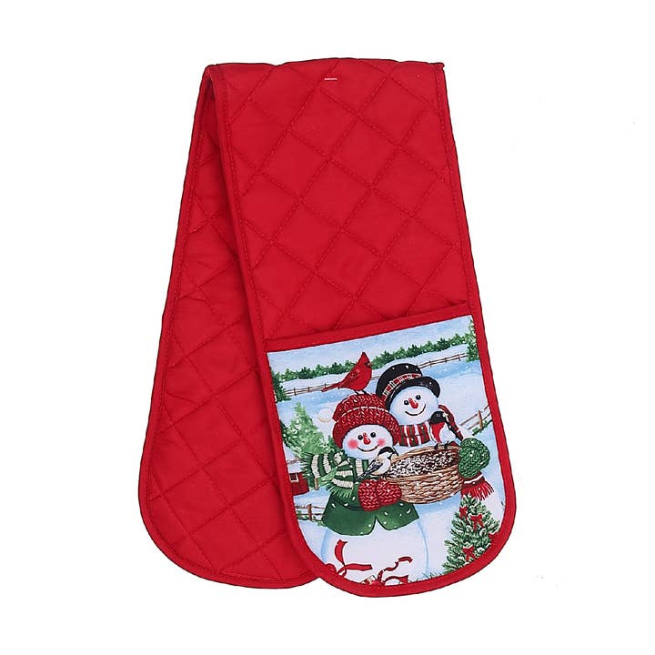 Dubbele ovenwant Snowman Couple voor wholesale door IH Casa Decor