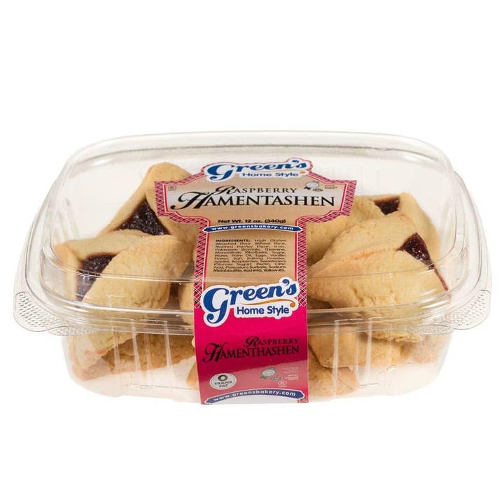 Green's Bakery Sugar Free Raspberry Hamantashen 3 Pack for wholesale by Green's Babka