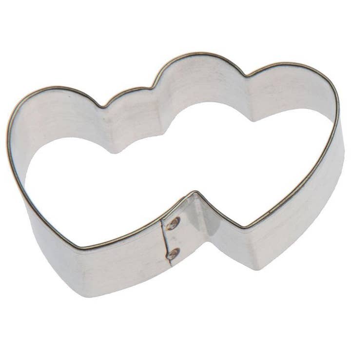 CookieCutter.com - Vendita all'ingrosso Stampi per biscotti - Tagliabiscotti Mini Doppio Cuore 2 pollici M157