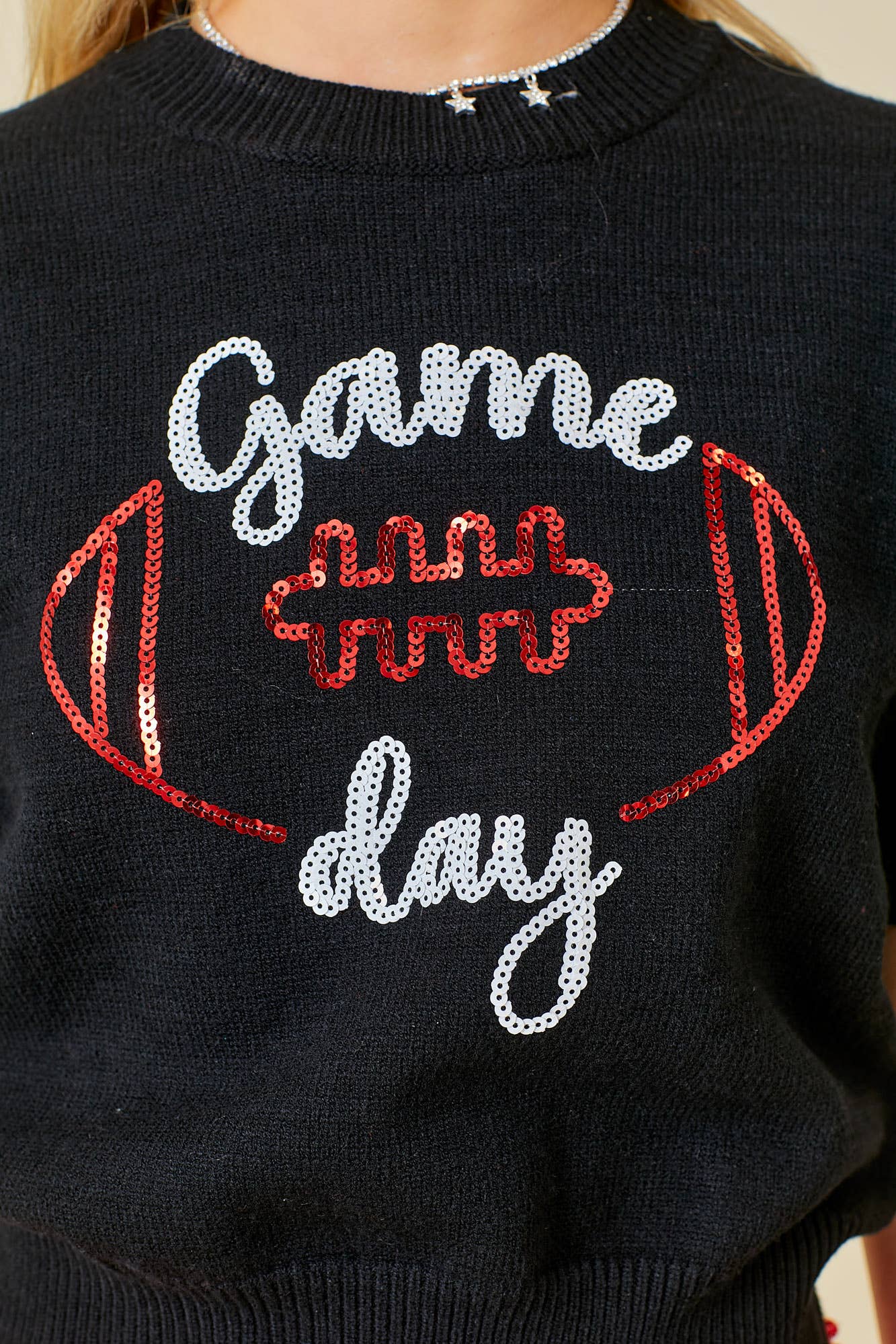 Main Strip - Wholesale Pullover-trui - Dames - Game Day Sweatertop met pofmouwen8