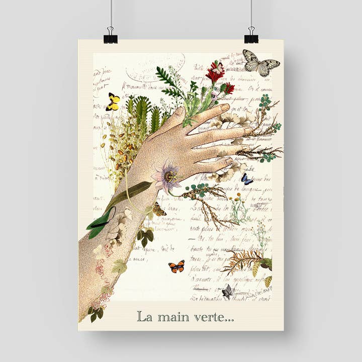 ”Den gröna handen” affisch - A3 för wholesale av sidonie blondel