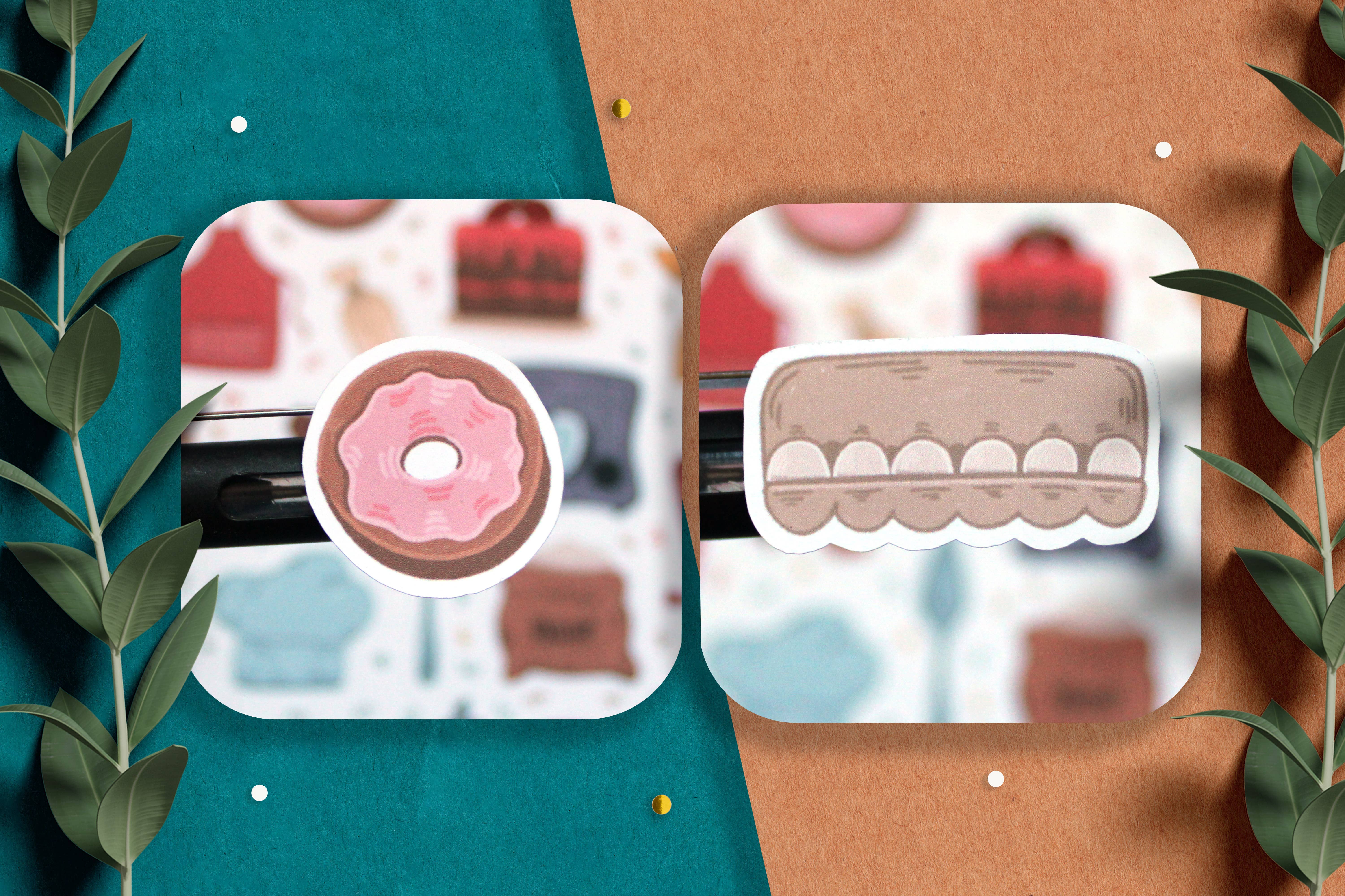 Bartista - Vendita all'ingrosso Adesivo - Foglio di adesivi Baking Time, adesivi Bullet journal, agenda7