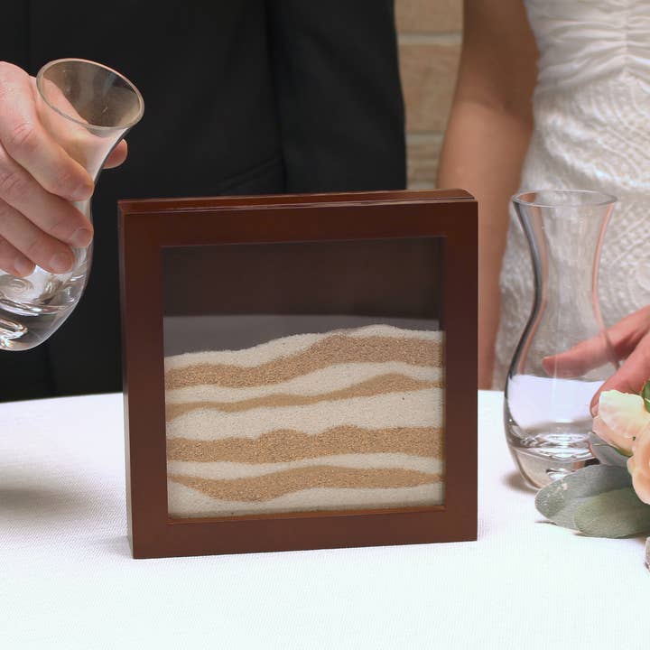 Lillian Rose - Wholesale Decorative tabletop object - Lillian Rose Unity sand Ceremony set Espresso3