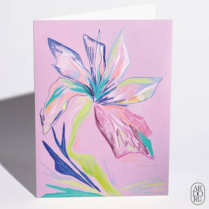 Thank You Card - "Pink Flower" for wholesale by ArdorU