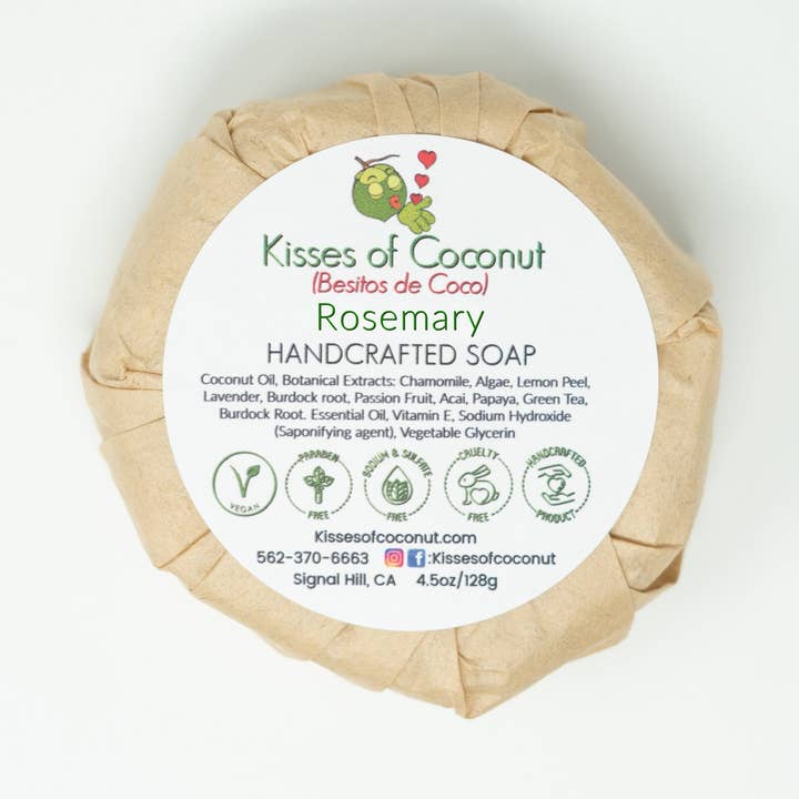Savon au romarin pour la vente par Kisses of Coconut
