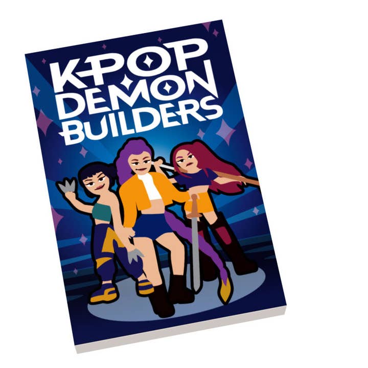 K-Pop Demon Builders Movie Cover (2x3 Tile) made using LEGO part for wholesale by B3 Customs