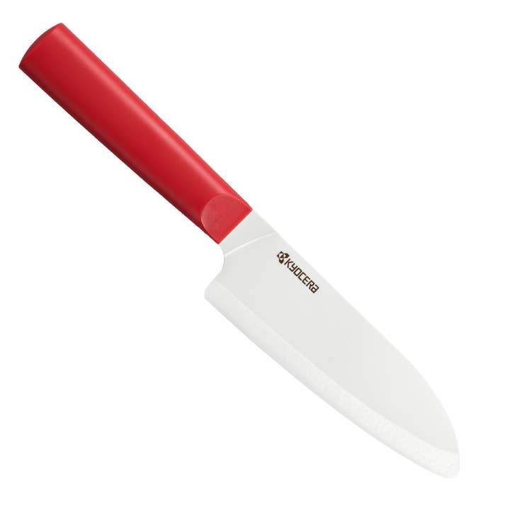 Kyocera International, Inc. - Wholesale Kitchen/Utility Knife - INNOVATIONwhite® 5.5" CERAMIC SANTOKU - WHITE Z212 BLADE