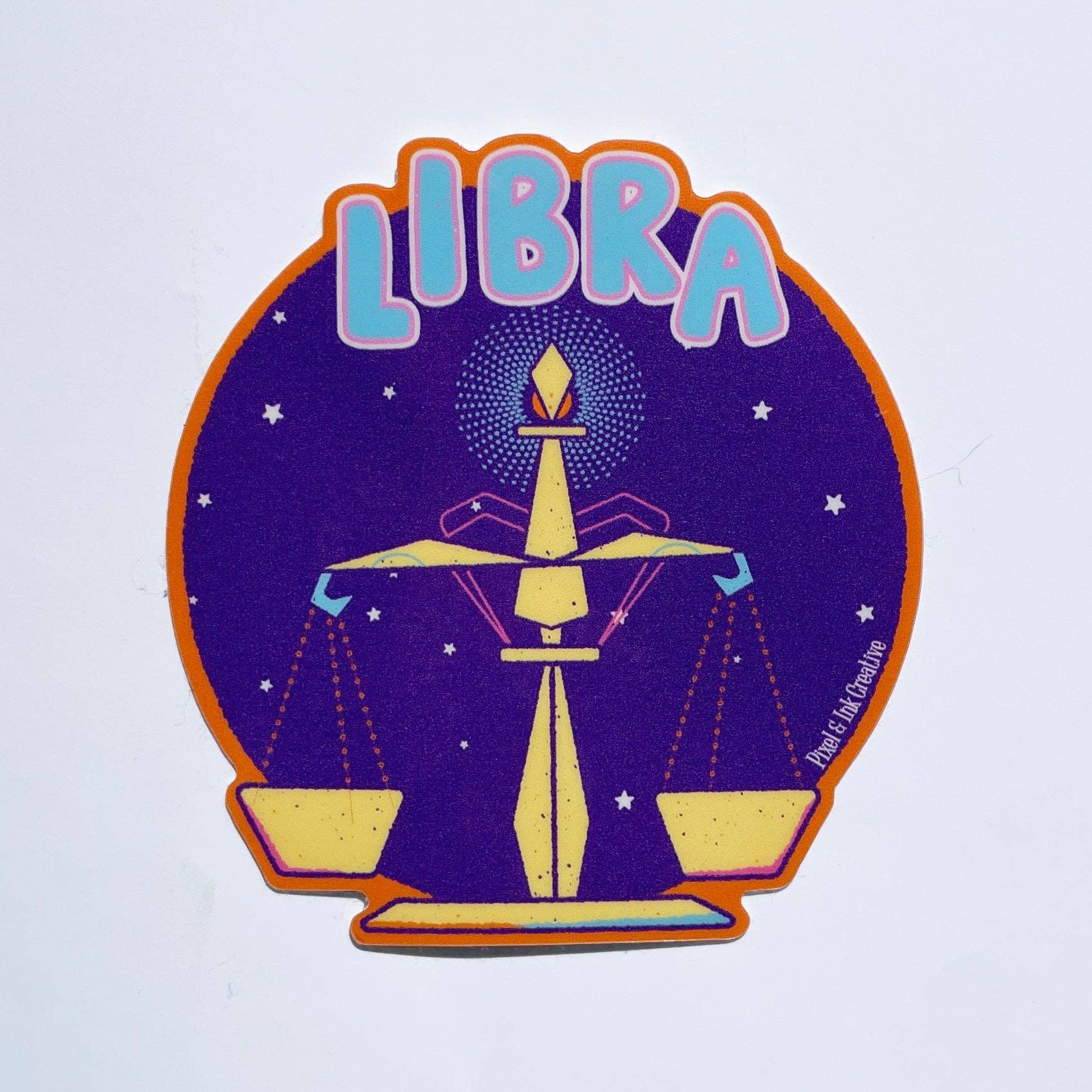 Pixel & Ink Creative – wholesale Sticker – Libra Zodiac Sticker0