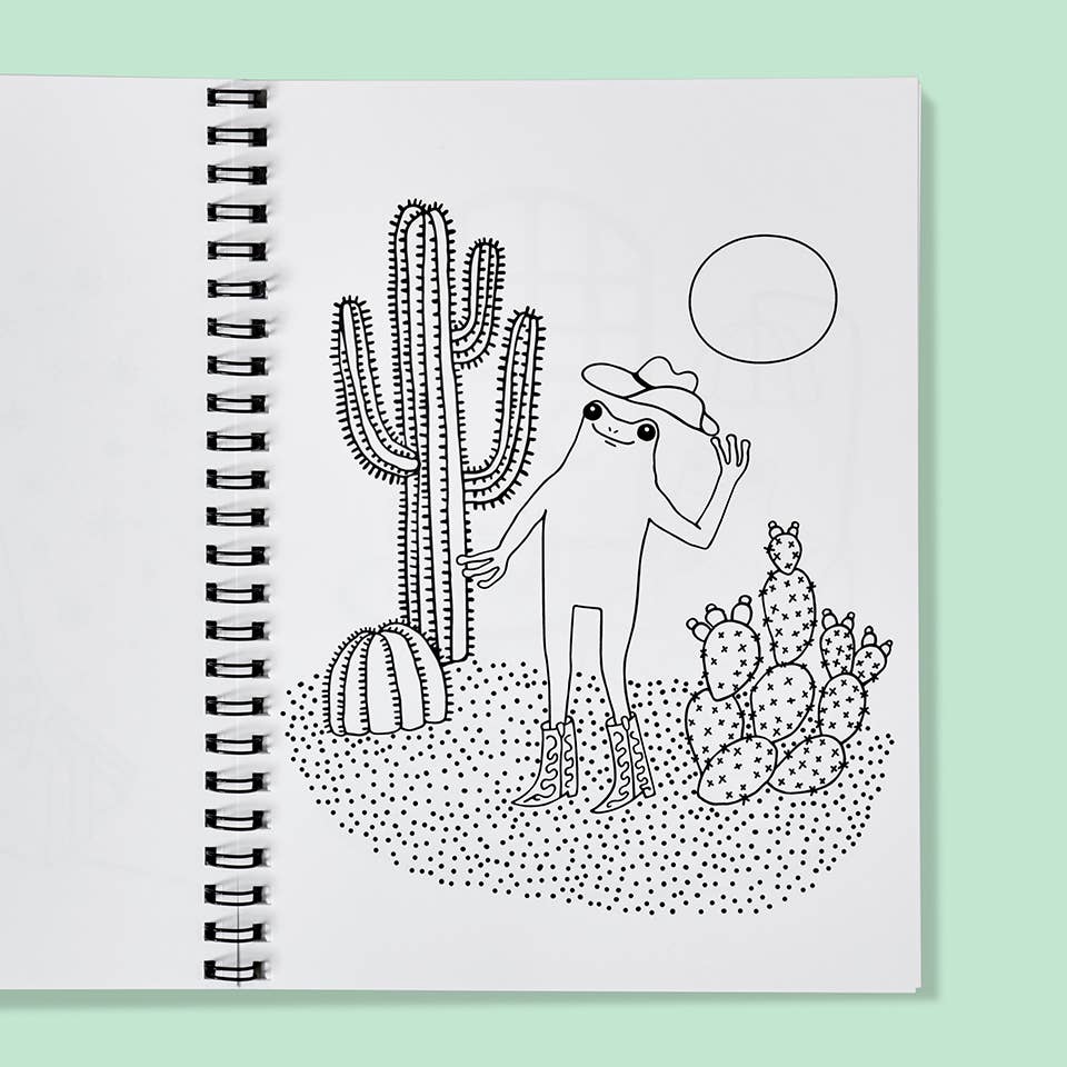 The Good Twin - Wholesale Coloring & Activity Book - Adult - Froggy in Color Coloring Book3