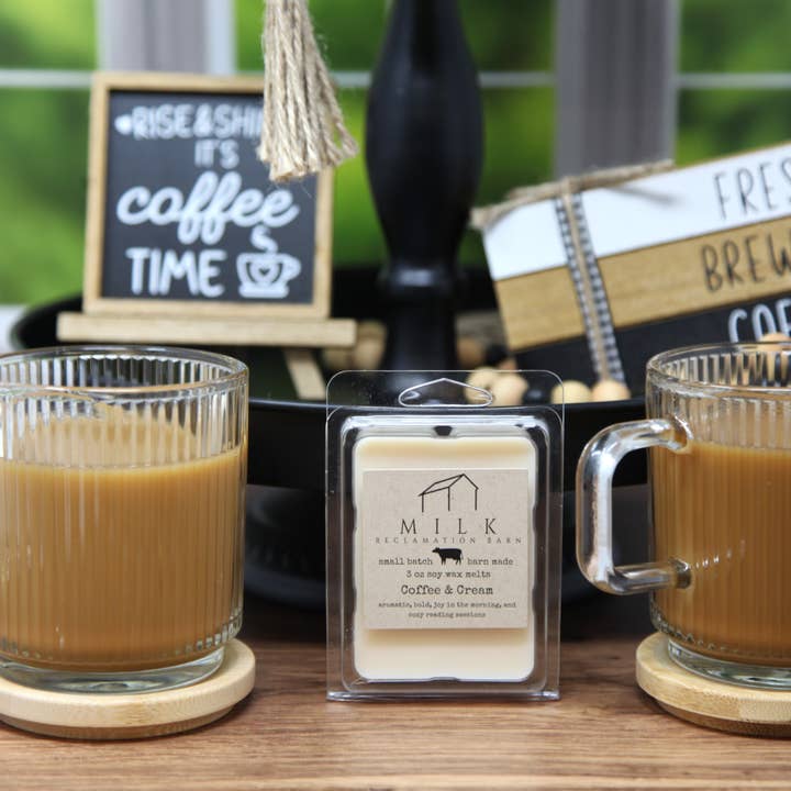 Wax Melts Coffee & Cream for wholesale by Milk Reclamation Barn