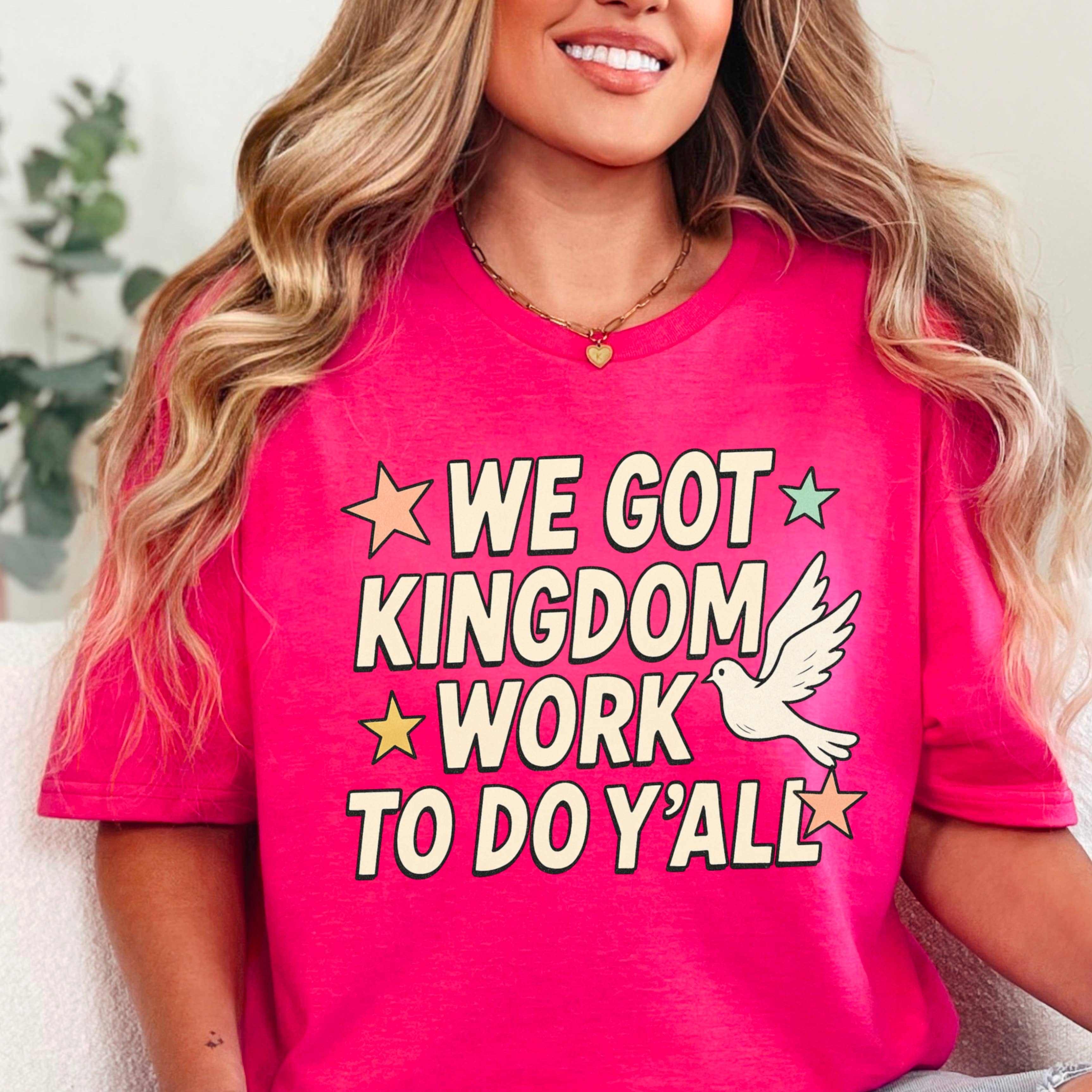 Shoppe SHC - Vente T-shirt à imprimés – femme - Nous avons du travail de royaume à faire T-shirt graphique chrétien | Gildan6