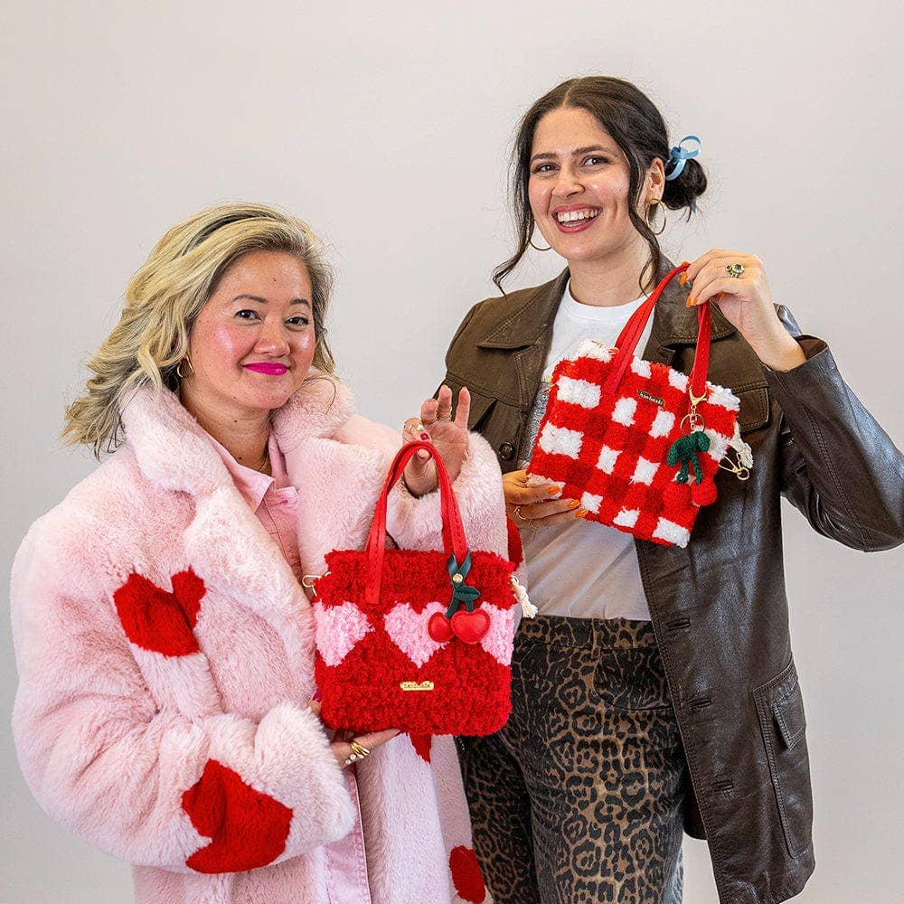 Craft Club - Wholesale DIY Craft Kit - RED GINGHAM - Woven Tote Bag Kit11