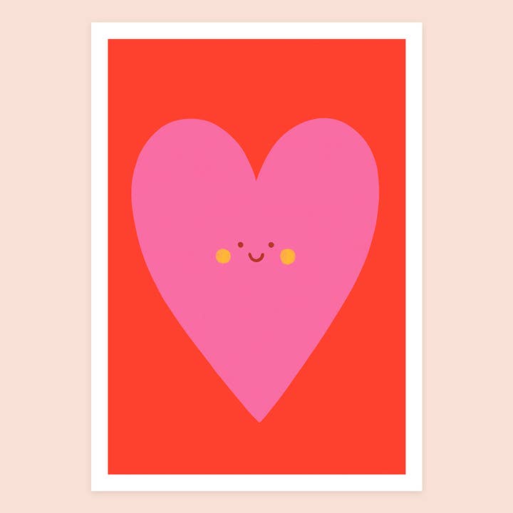 Marylou Chalon - Wholesale Art Print - Smiling heart, illustration1