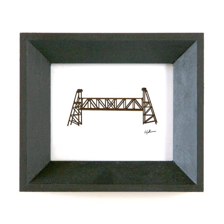St. Paul Lift Bridge | MN Print for wholesale by United Goods