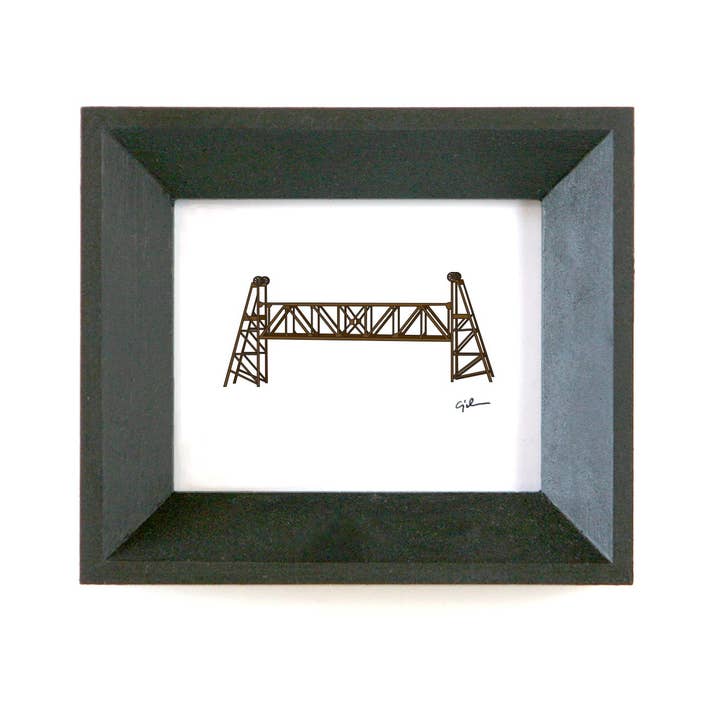St. Paul Lift Bridge | MN Print for wholesale by United Goods