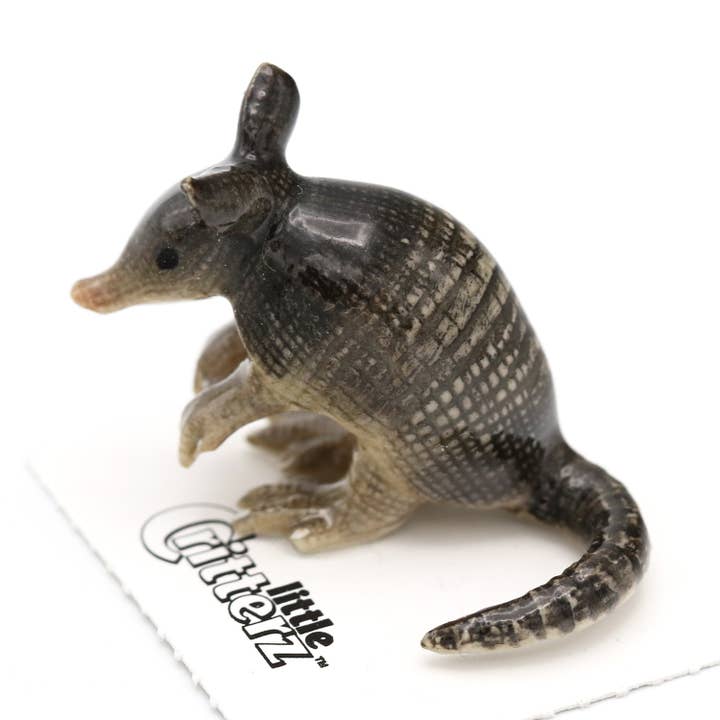 Little Critterz - Vente Figurine décorative - Figurine décorative Burrow Armadillo en miniature en porcelaine