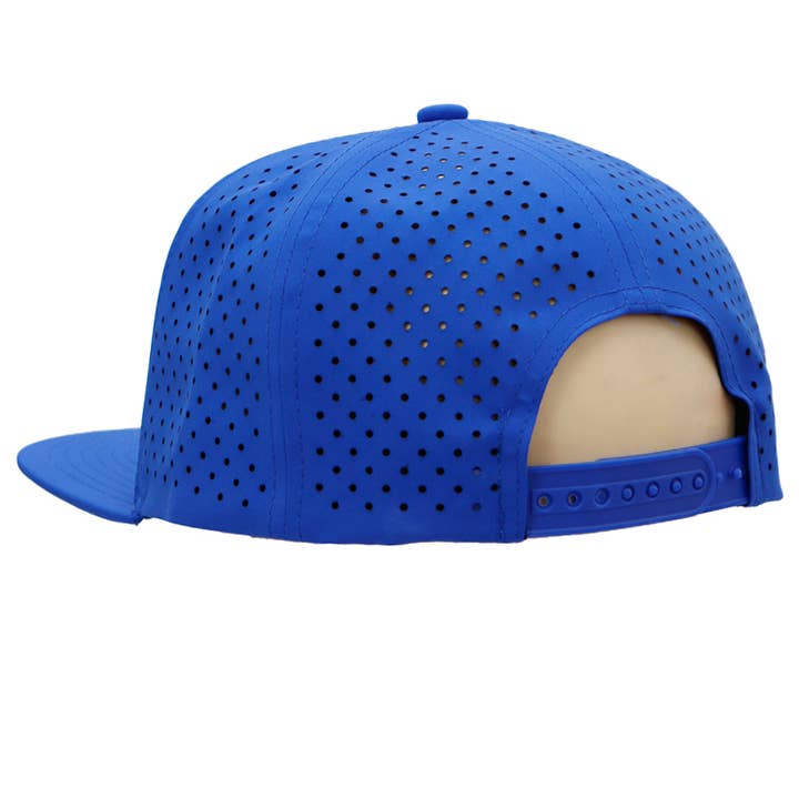 Cap Zone - Wholesale Flat Brim Cap - Unisex - Six Panel Flat Bill Perforated Snapback15