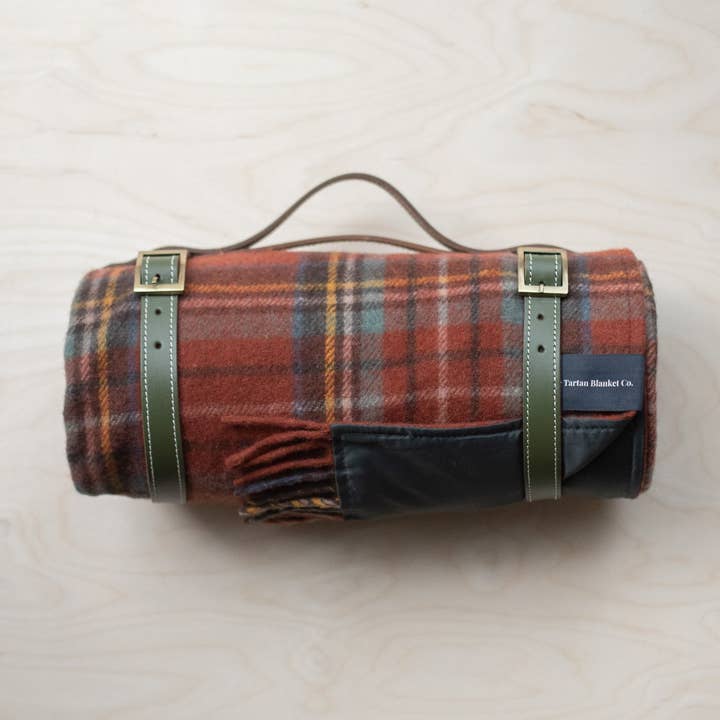 TBCo - Wholesale Picnic Blanket - Recycled Wool Picnic Blanket StewartRoyalAntiqTartan&Carrier0