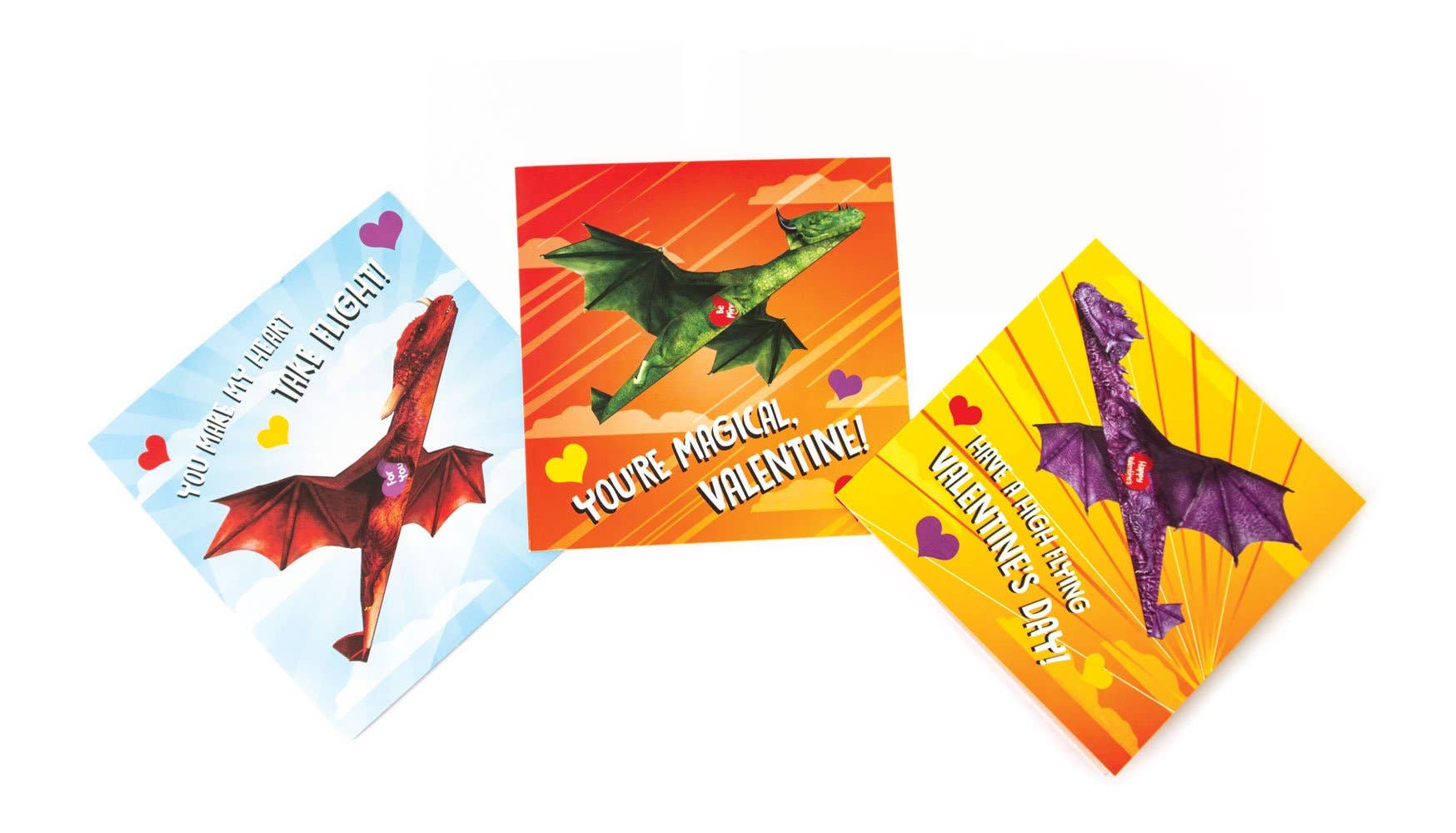 Paper House Productions - Wholesale Valentine's Day Card - Flying Dragons Valentines2