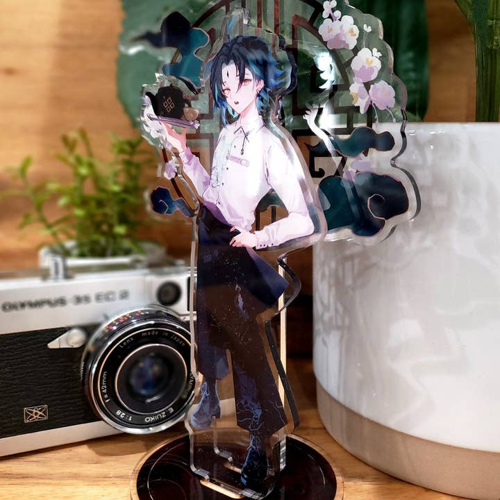 HideawayMelon - Wholesale Decorative Figurine - Teahouse Xiao 3-Piece Acrylic Standee2