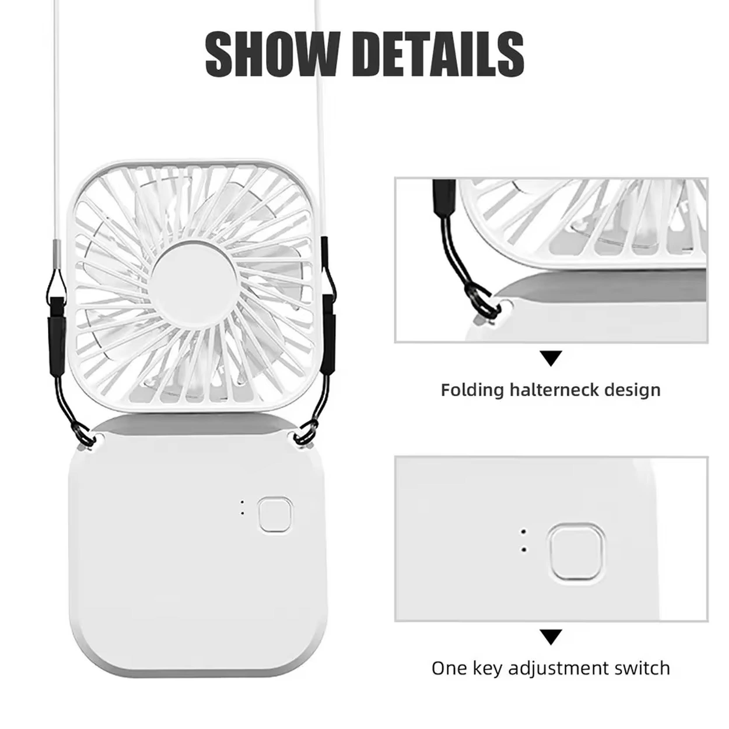 Lumbee Trade – wholesale Handheld electric fan – Multi Functional Folding Mini Hanging Neck Fan - Assorted4