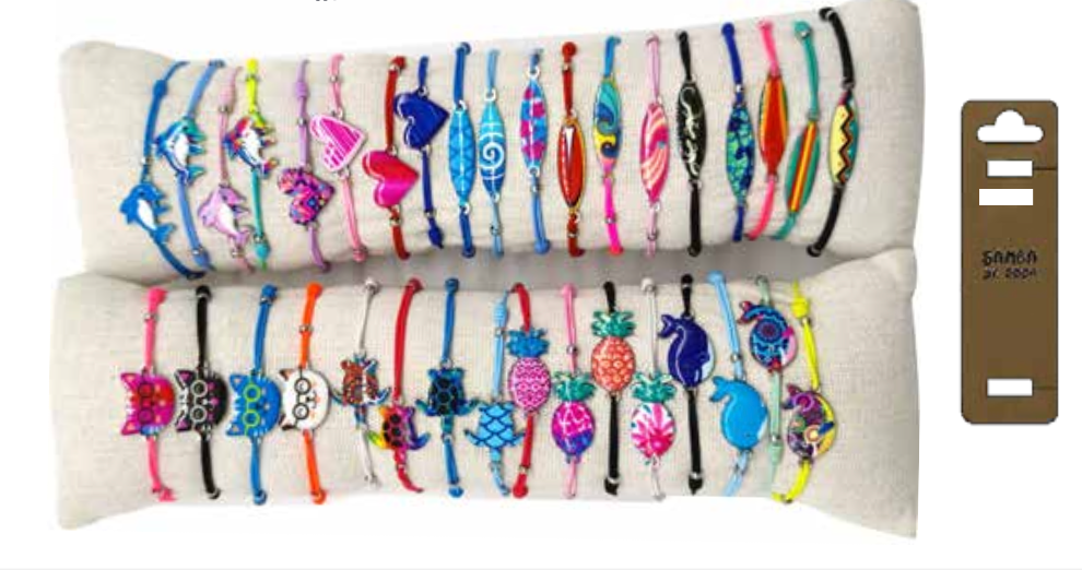 Samba de roda - Wholesale Beaded Bracelet - Kids - Resin Pattern Fashion Bracelets - Pack of 350