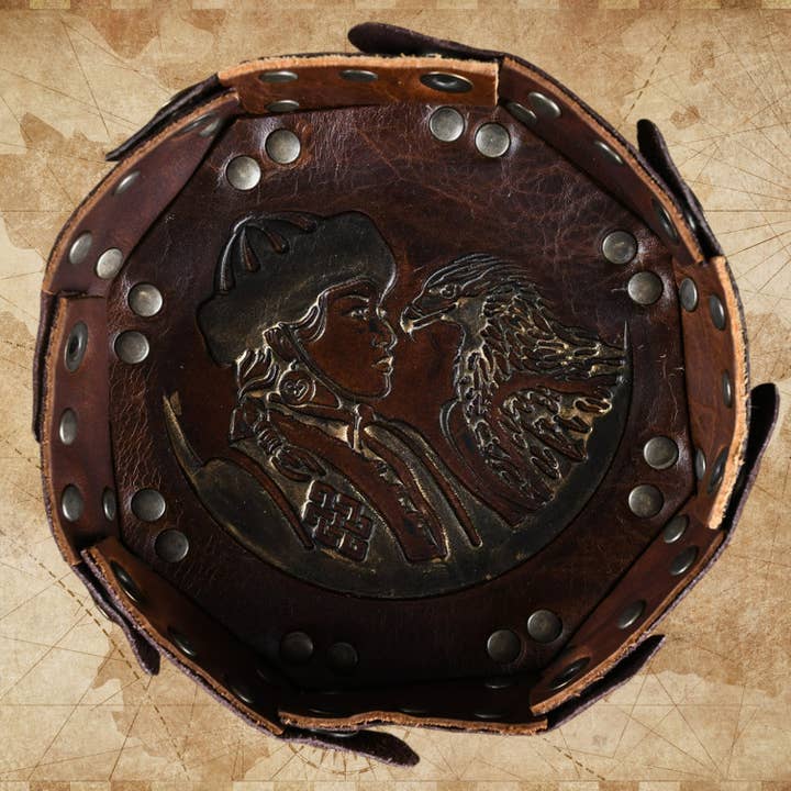 Misty Mountain Gaming - Wholesale Dice - Mongolian Leather Dice Tray - Dice Around the World Collection