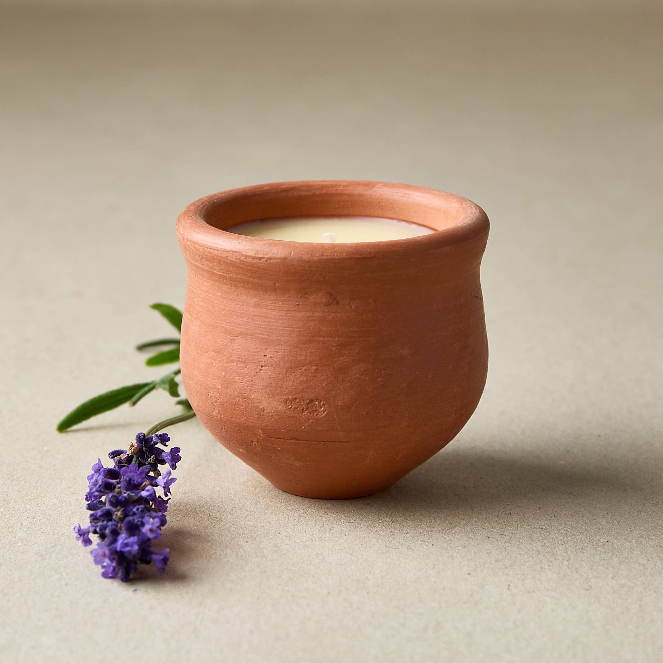 Dalit Goods Co - Wholesale Jar/filled candle - Handmade Indian Terracotta Pavani Candle - Original Scent