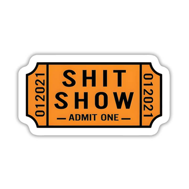 Scheiß-Show laminierter Vinylaufkleber für den Großhandel von Ink & Attitude Stationery Company