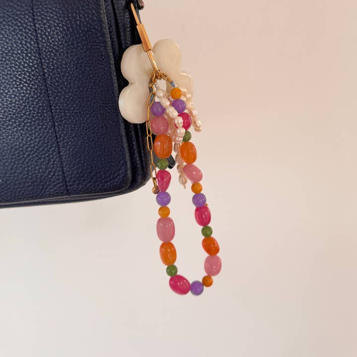 Luna.Foundling - Wholesale Beaded/pearl necklace - JELLYBEANS Stone Necklace / Phone & Bag Charm4