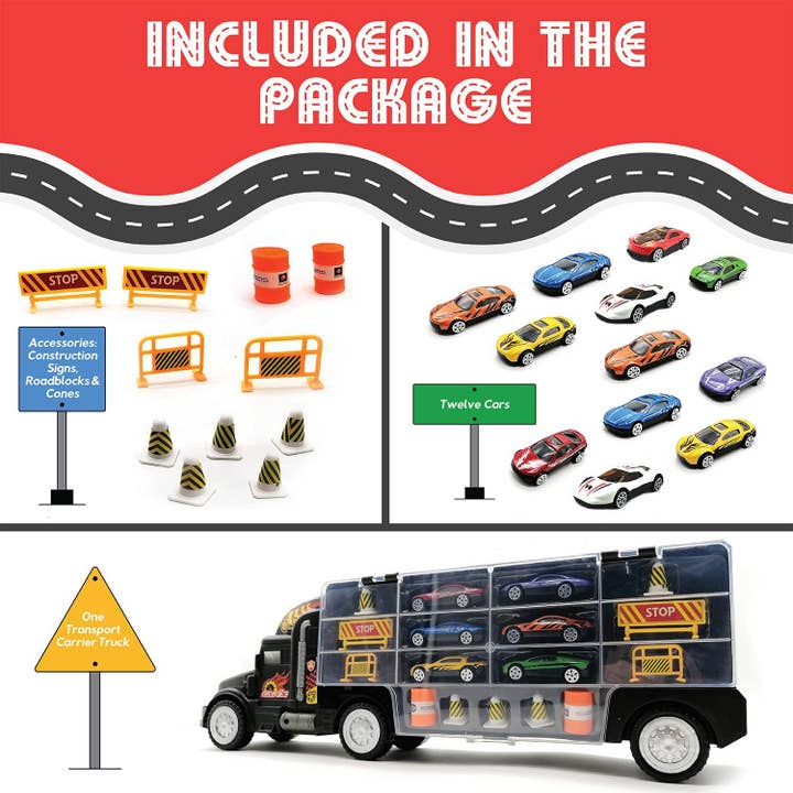 ToyVelt - Wholesale Toy Car/Truck - Kids - ToyVelt | Transport Truck Toy | 12 Pieces