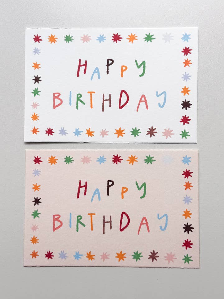 Happy Birthday Postkarte für den Großhandel von Avis et Tigris