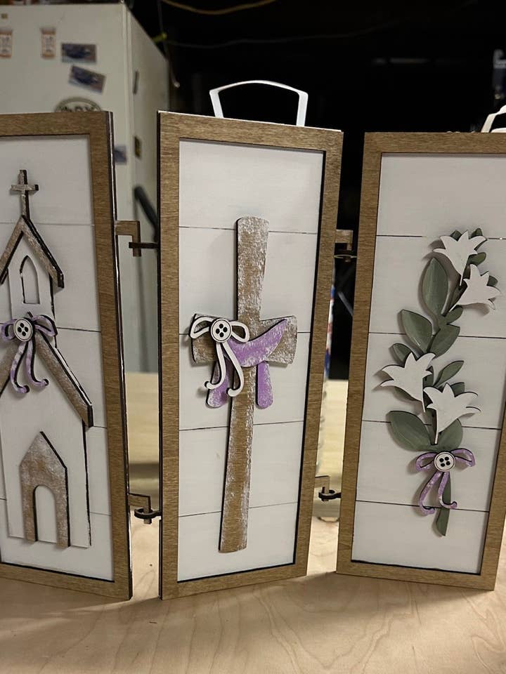Interchangeable Easter Trio Seasonal Decor Kit-ONLY for wholesale by Finding Farmhouse Crafts & More